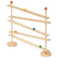 Goki Kugelbahn FlexiTrack Kinder Spielzeug aus Holz 3+