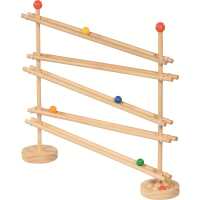 Goki Kugelbahn FlexiTrack Kinder Spielzeug aus Holz 3+