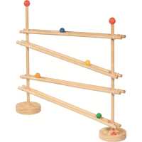 Goki Kugelbahn FlexiTrack Kinder Spielzeug aus Holz 3+