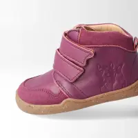 BLifestyle streifenhörnchenSTYLE 23 beere breit Bioleder Kinder Barfußschuh
