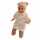 Schildkröt Puppe Schlummerle 32 cm mit Malhaar und braunen Schlafaugen, Kleidung rose/beige