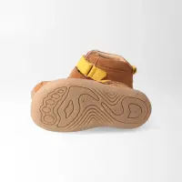 BLifestyle streifenhörnchenSTYLE haselnuss mittel Bioleder Kinder Barfußschuh