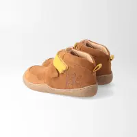 BLifestyle streifenhörnchenSTYLE haselnuss mittel Bioleder Kinder Barfußschuh