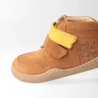 BLifestyle streifenhörnchenSTYLE haselnuss mittel Bioleder Kinder Barfußschuh