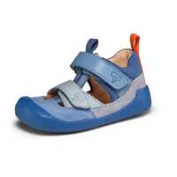 Affenzahn Lauflerner Sandale Leder Freely 20 Elefant / blau Kinder Barfußschuh