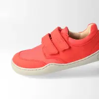 bLIFESTYLE Barfuß-Sneaker krokodilSTYLE kirschrot
