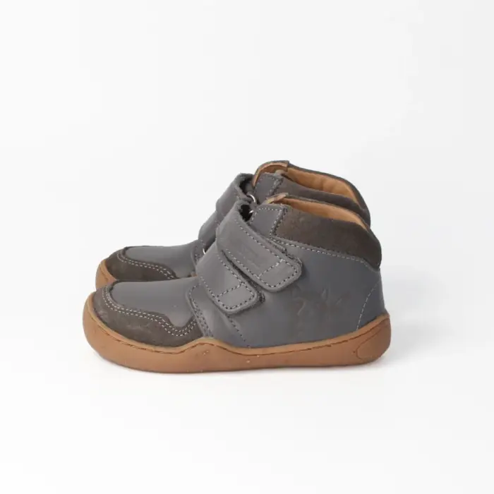 BLifestyle waschbärSTYLE 23 anthrazit mittel Bioleder Kinder Barfußschuh