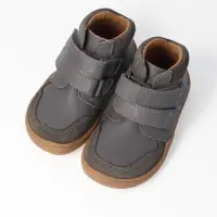 BLifestyle waschbärSTYLE 23 anthrazit mittel Bioleder Kinder Barfußschuh