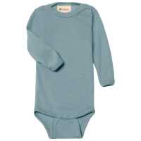 Engel Body langarm Wolle/Seide mountain blue 74/80