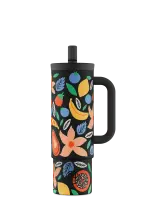 24bottles Straw Cup Tropical Noir 800ml