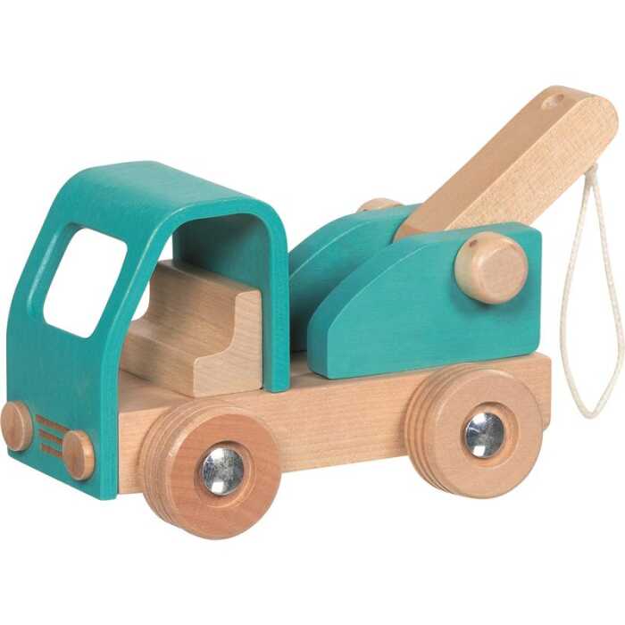 Goki Abschleppwagen Kinder Holzspielzeug 2+