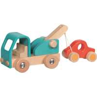 Goki Abschleppwagen Kinder Holzspielzeug 2+