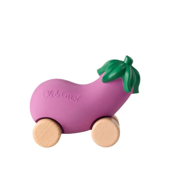 Oli&Carol Emma The Eggplant Baby Car Toy