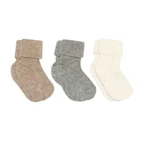 MP Denmark Baby-Rippsocken aus Baumwolle - 3er-Pack