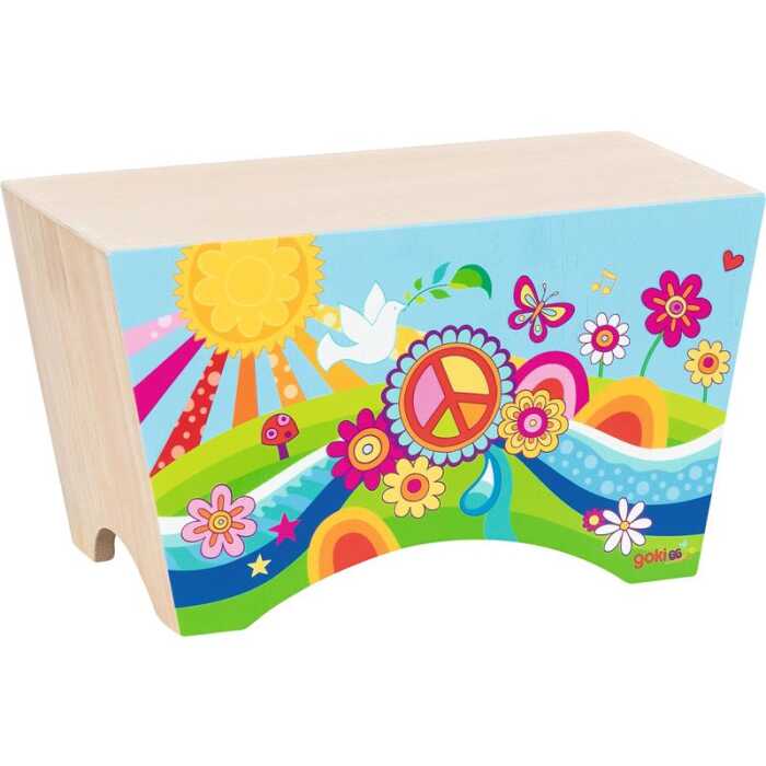 Goki Cajon Blumenwiese Kinder Musikinstrument 4+ Holz