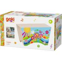 Goki Cajon Blumenwiese Kinder Musikinstrument 4+ Holz