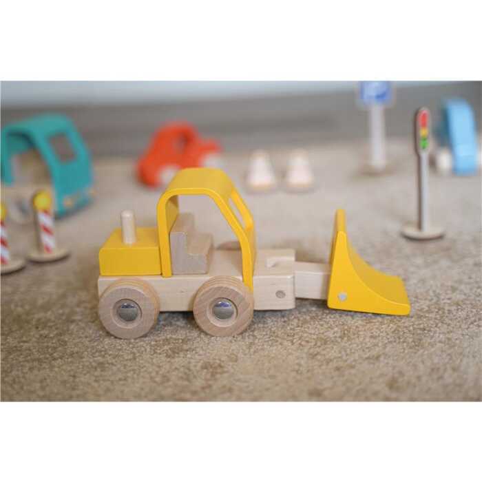 Goki Radlader Kinder Holzspielzeug 2+
