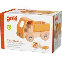 Goki Pritschenwagen Kinder Holzspielzeug 2+