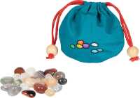 Goki Kinder Schatzbeutel Funkelstein Holz, Textil, Halbedelstein 3+