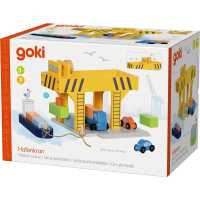 Goki Hafenkran Kinder Holzspielzeug 3+