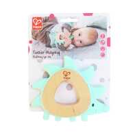 Hape Baby Beißring Igel Ida, Naturkautschuk Holz 0m+