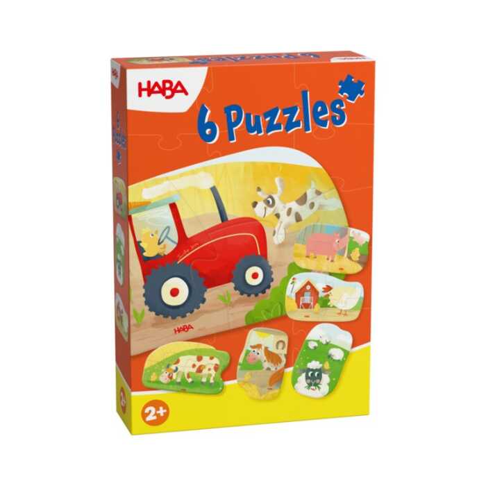 Haba 6 erste Puzzle - Bauernhof mit 2,3 & 4 Teile ab 2+