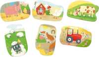 Haba 6 erste Puzzle - Bauernhof mit 2,3 & 4 Teile ab 2+