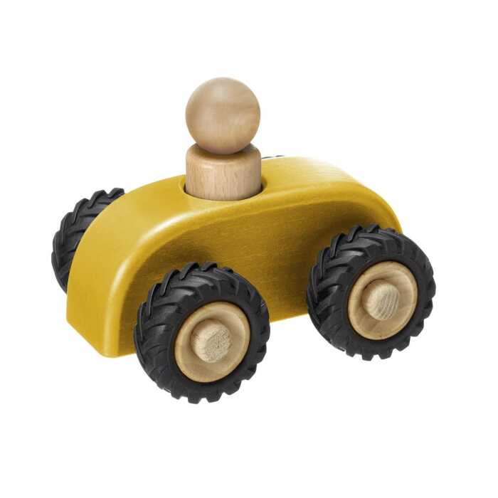 Fagus micro car gelb Kinder Spielzeugauto 11cm 18m+