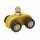 Fagus micro car gelb Kinder Spielzeugauto 11cm 18m+