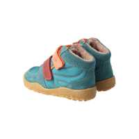 BLifestyle biberSTYLE TEX 26 petrol breit Wollvliesfutter Kinder Barfußschuh