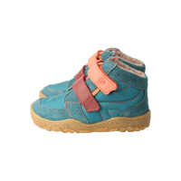BLifestyle biberSTYLE TEX petrol breit Wollvliesfutter Kinder Barfußschuh