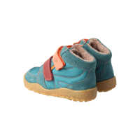 BLifestyle biberSTYLE TEX petrol breit Wollvliesfutter Kinder Barfußschuh
