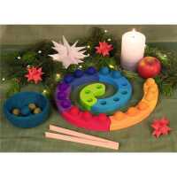 Goki Evolution Farbsortierspiel und Adventsspirale Holz...
