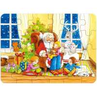 Goki Minipuzzle Weihnachten 4+ aus Holz 1 Stück