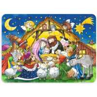 Goki Minipuzzle Weihnachten 4+ aus Holz 1 Stück