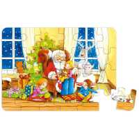 Goki Minipuzzle Weihnachten 4+ aus Holz 1 Stück