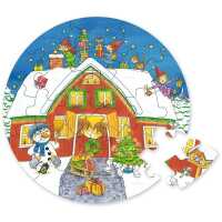 Goki Minipuzzle Weihnachten 4+ aus Holz 1 Stück