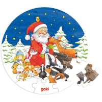 Goki Minipuzzle Weihnachten 4+ aus Holz 1 Stück