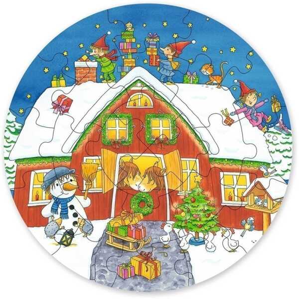Wichtelhaus mit Schneemann