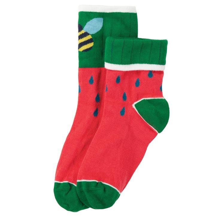 Frugi Tooty Sock  Watermelon