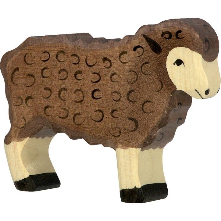 HOLZTIGER Schaf, stehend, schwarz 80075 3+ Holz