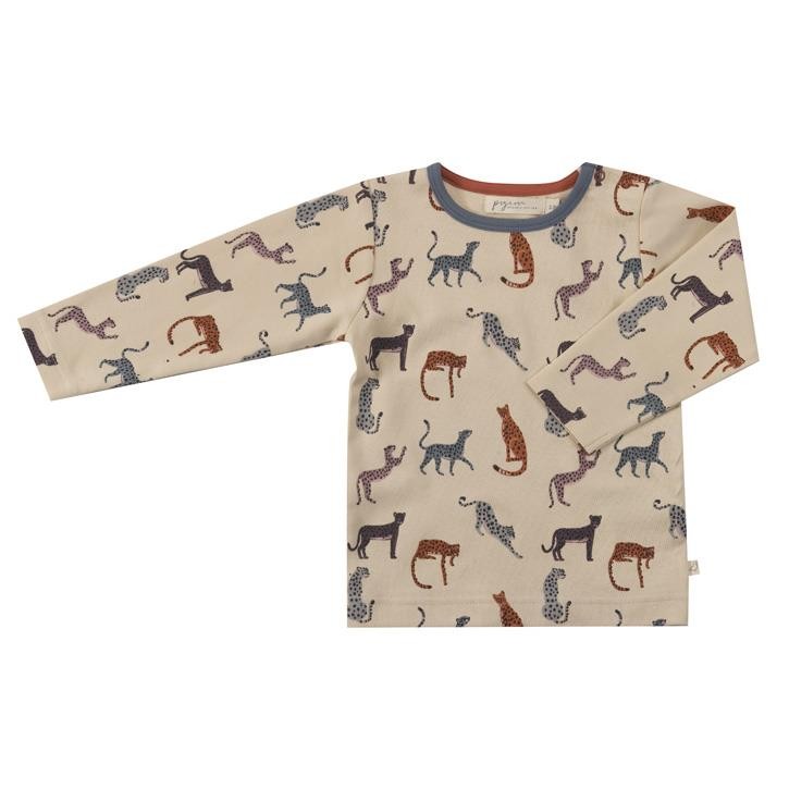 Pigeon Langarmshirt Leoparden, pumice, 5-6y, 110/116