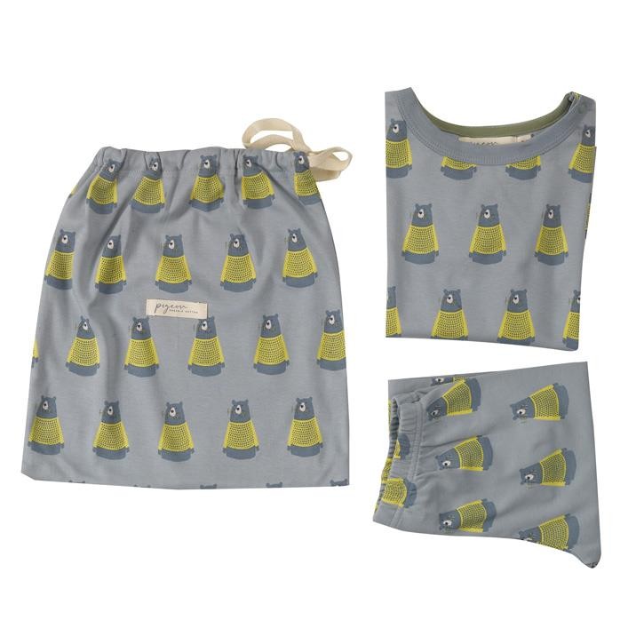  Pigeon Pyjama mit Tasche, Bär, 7-8y, 122/128