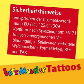 Lutz Mauder Kinder Tattoo Feuerwehr Benny Brandmeister 3 (10,5x5,6cm)