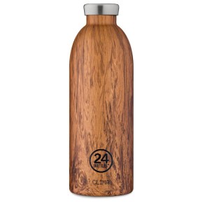 24bottles Clima Bottle 850ml Sequoia Wood aus Edelstahl